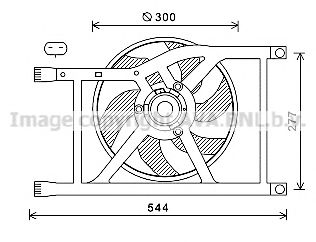 AVA QUALITY COOLING fd7564 -  Вентилятор, охлаждение двигателя